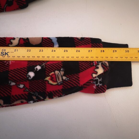 Secret Treasures Sleepwear Ladies Size XS Red & Black Moose Print Fleece Onesie - Picture 10 of 10